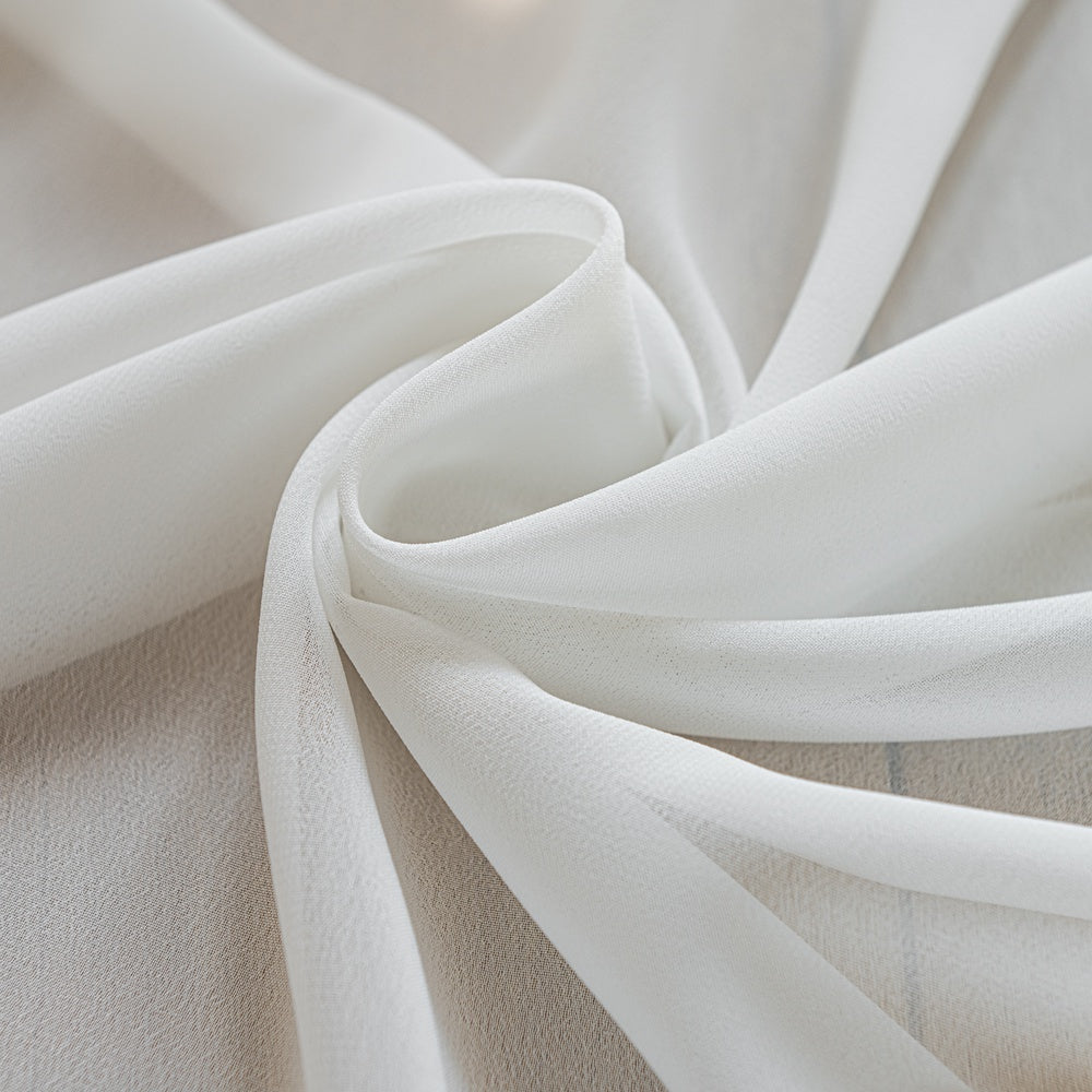 Vent White Light-Filtering Pleat Sheer Curtains Vent