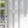 Elm Bark-Inspired White Semi Sheer Pleated Curtains Elm
