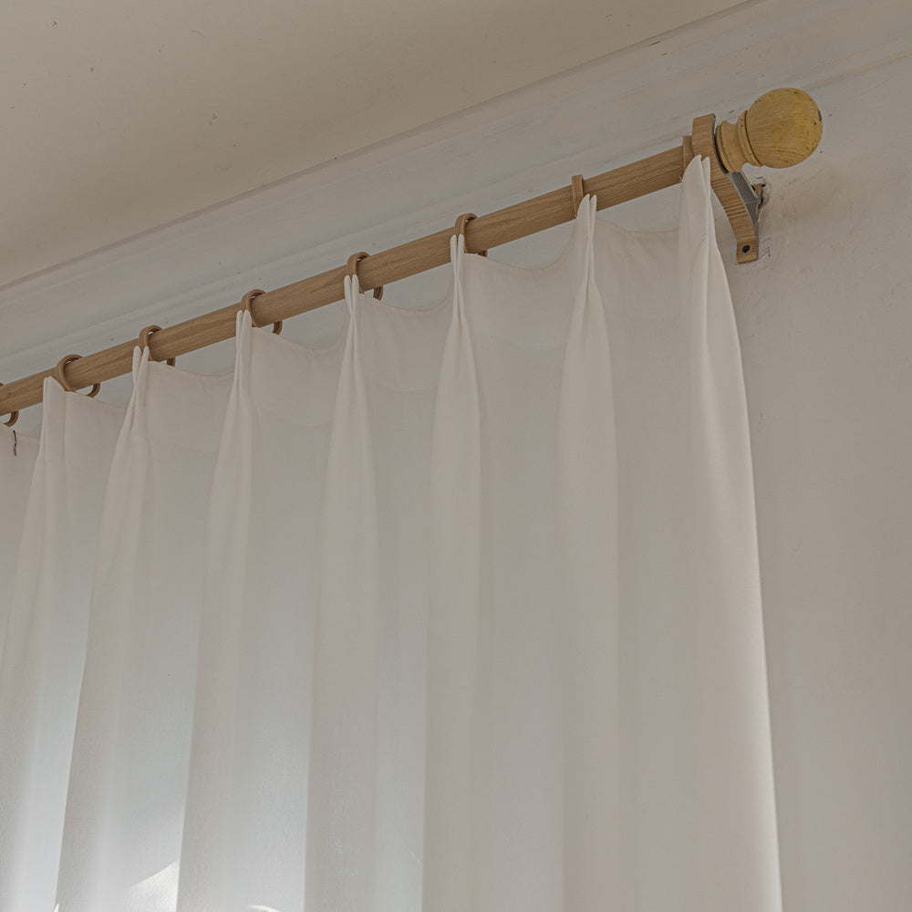 Glint Moonlight Luxe Soft-Touch Wrinkle-Free Pleated Sheer Curtain Glint