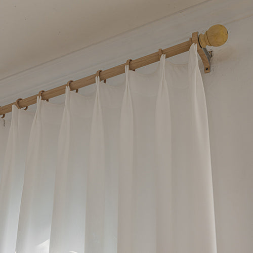 Glint Moonlight Luxe Soft-Touch Wrinkle-Free Pleated Sheer Curtain Glint