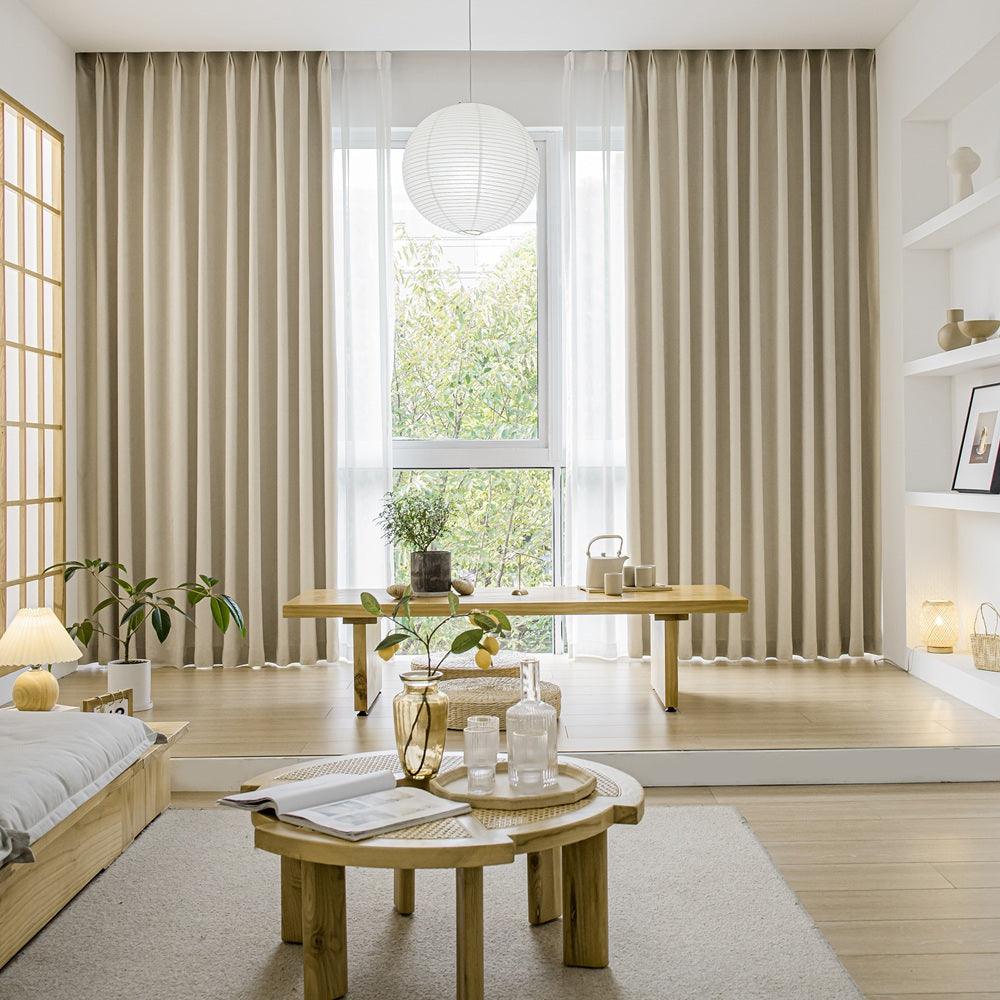 Shangri Cozy Heavy Weight Chenille Pleat Custom Curtains Shangri