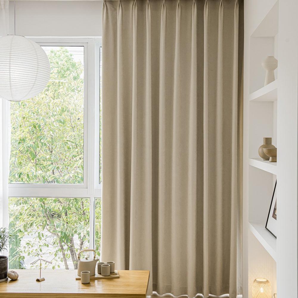 Shangri Cozy Heavy Weight Chenille Pleat Custom Curtains Shangri