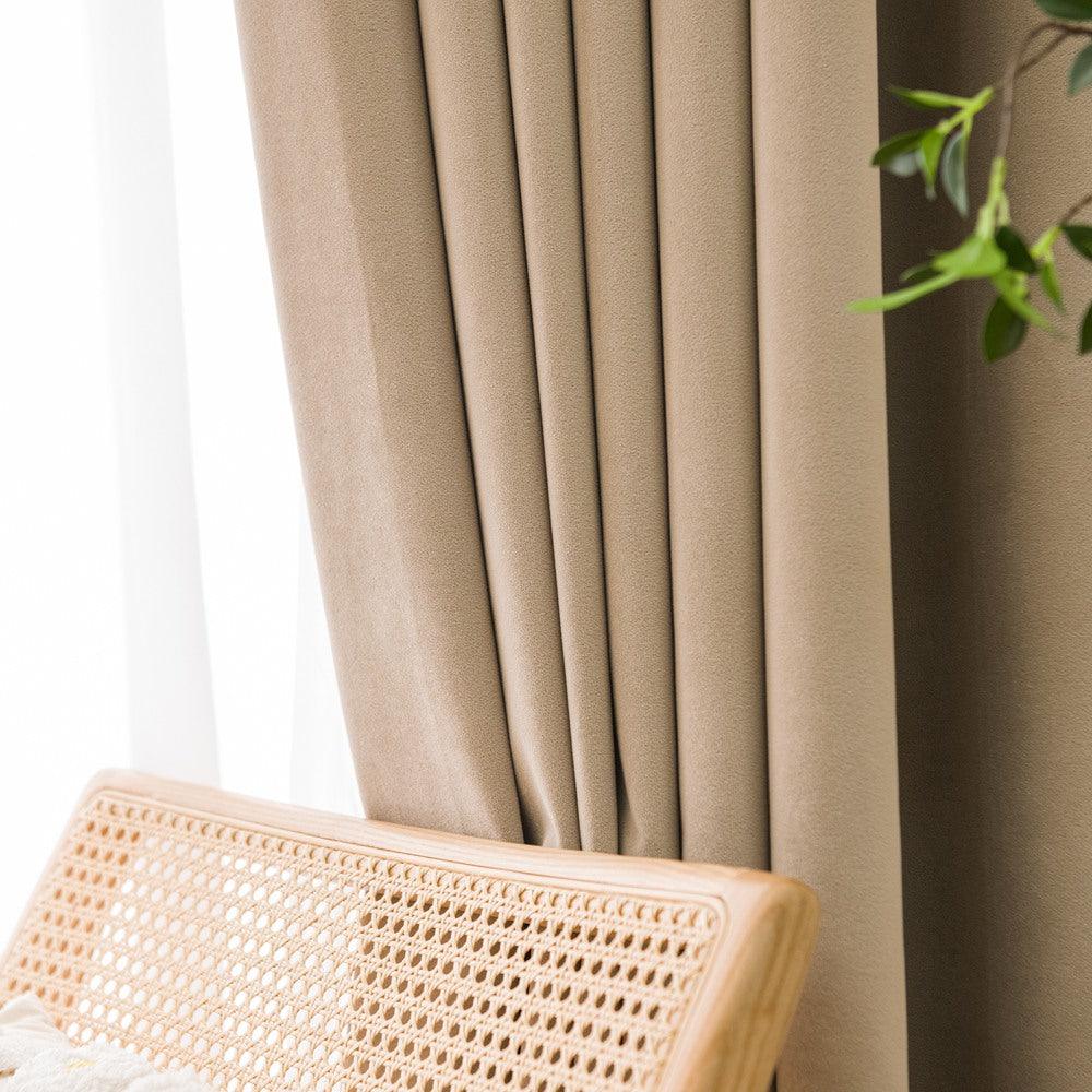 Nanov 100% Blackout Velvet Grommet Soft Top Custom Curtains Nanov