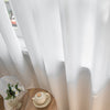 Vesper Vertical Stripe White Sheer Pleat Custom Curtains Vesper