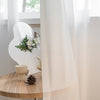 Vesper Vertical Stripe White Sheer Pleat Custom Curtains Vesper