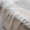 Vesper Vertical Stripe White Sheer Pleat Custom Curtains Vesper