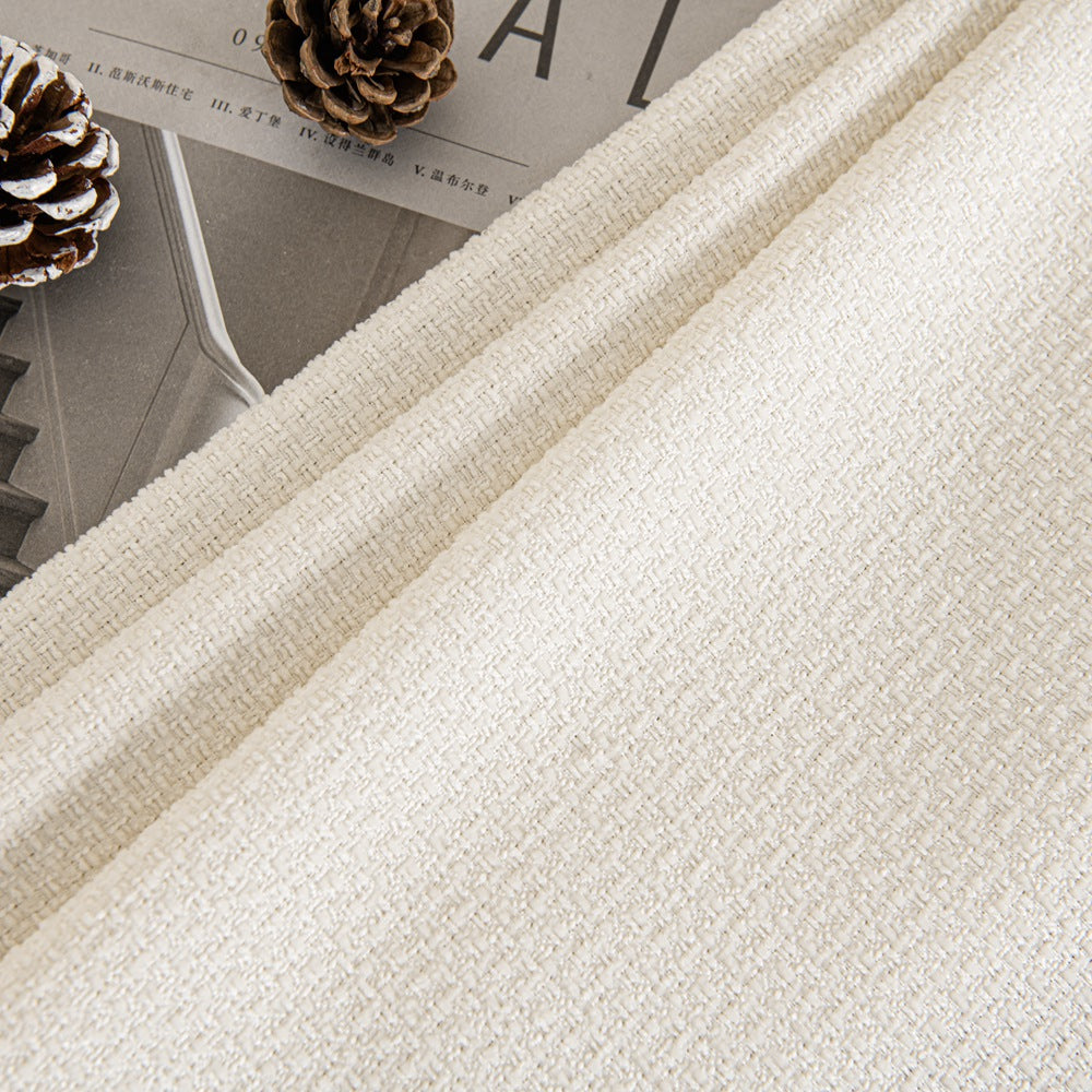 Waffle Chenille Blended Woven Grommet Soft Top Custom Curtains Waffle