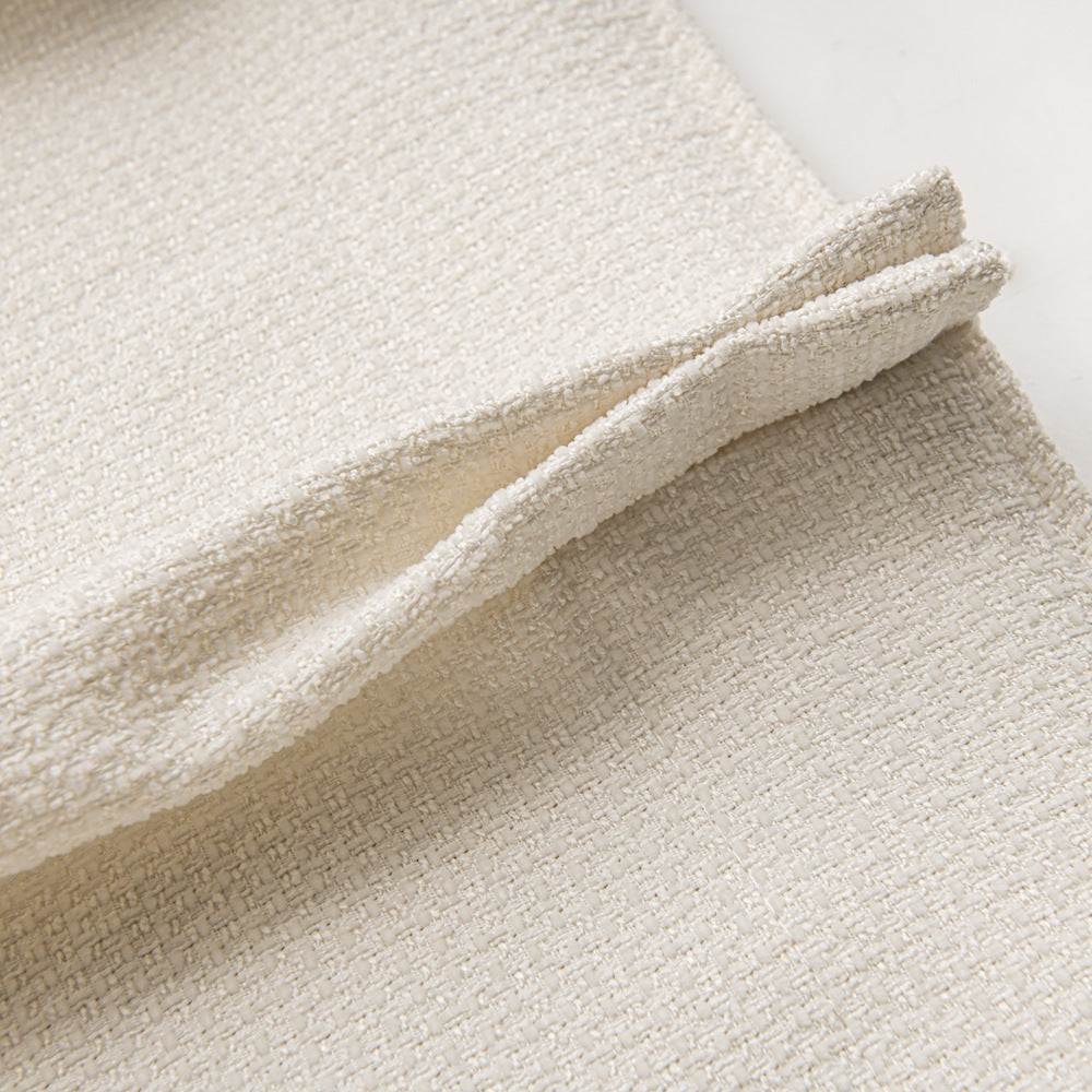 Waffle Chenille Blended Woven Grommet Soft Top Custom Curtains Waffle