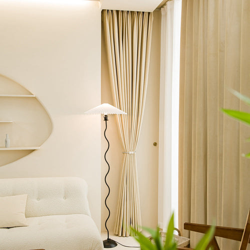 Doux Velvet Elegance Pleat Outdoor Curtains Doux