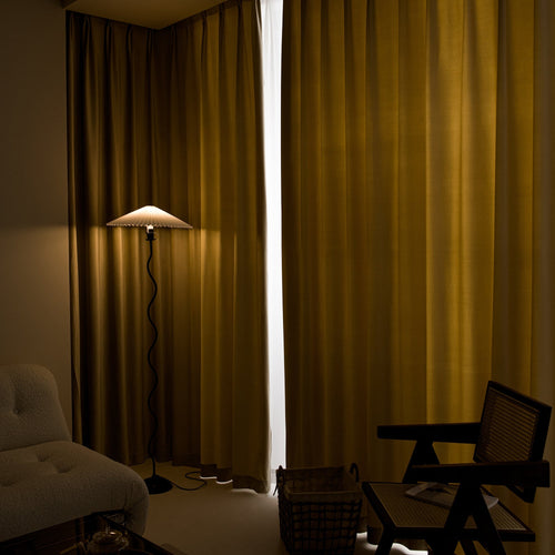 Doux Velvet Elegance Pleat Outdoor Curtains Doux