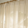 Herb-Lin Beige Linen Sheer Privacy Custom Curtains Herb-Lin