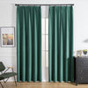 Velva Italian Cotton Velvet Room Darkening Pleat Custom Curtains Velva Deep Jade-13