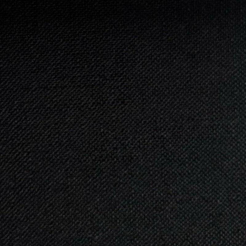 Elise Heavyweight Textured Faux Linen Custom Cafe Curtains Elise Black-25