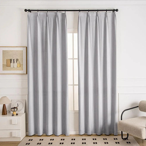 Draco Dragon Scale Velvet Room Darkening Pleat Custom Curtains Draco Light-Purple-58