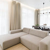 Mivle Stripe Charm Chenille Modern Pleat Custom Curtains Mivle