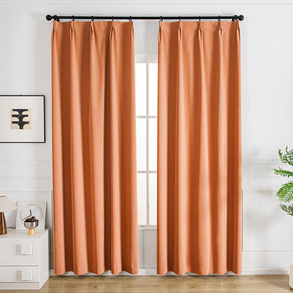 Nanov Oeko-Tex Blackout Velvet Pinch Pleat Custom Curtains Nanov