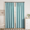 Doux Velvet Elegance Pleat Outdoor Curtains Doux Peacock Blue-59