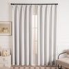 Cocove Tree Texture Heavyweight Pleat Custom Curtains Cocove Pinky White-3