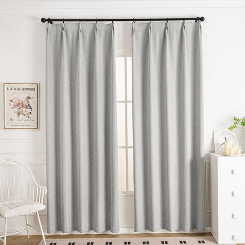 Lullaby Faux Linen Oeko-Tex Blackout Custom Curtains Lullaby Putty-3