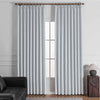 Shyn Linen Oeko-Tex Blackout Pinch Pleat Custom Curtains Shyn Gray White-7