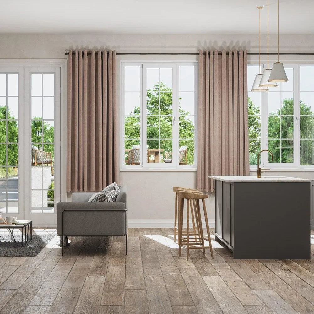 Shangri Cozy Heavy Weight Chenille Pleat Custom Curtains Shangri