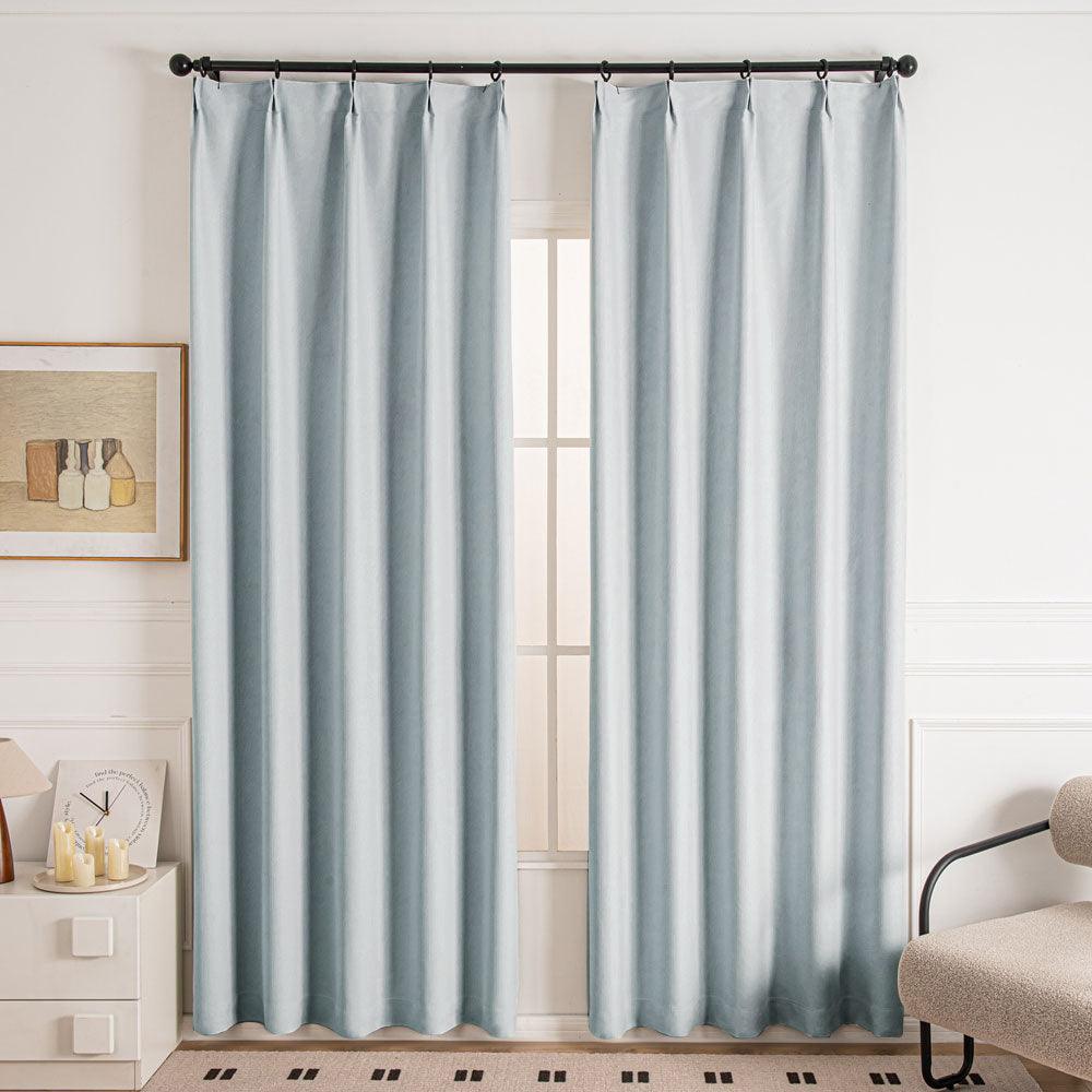 Slate Gray-6 Cocove Tree Texture Heavyweight Custom Curtains