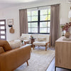 Thalia Textured Linen Pinch Pleat Custom Curtains Thalia