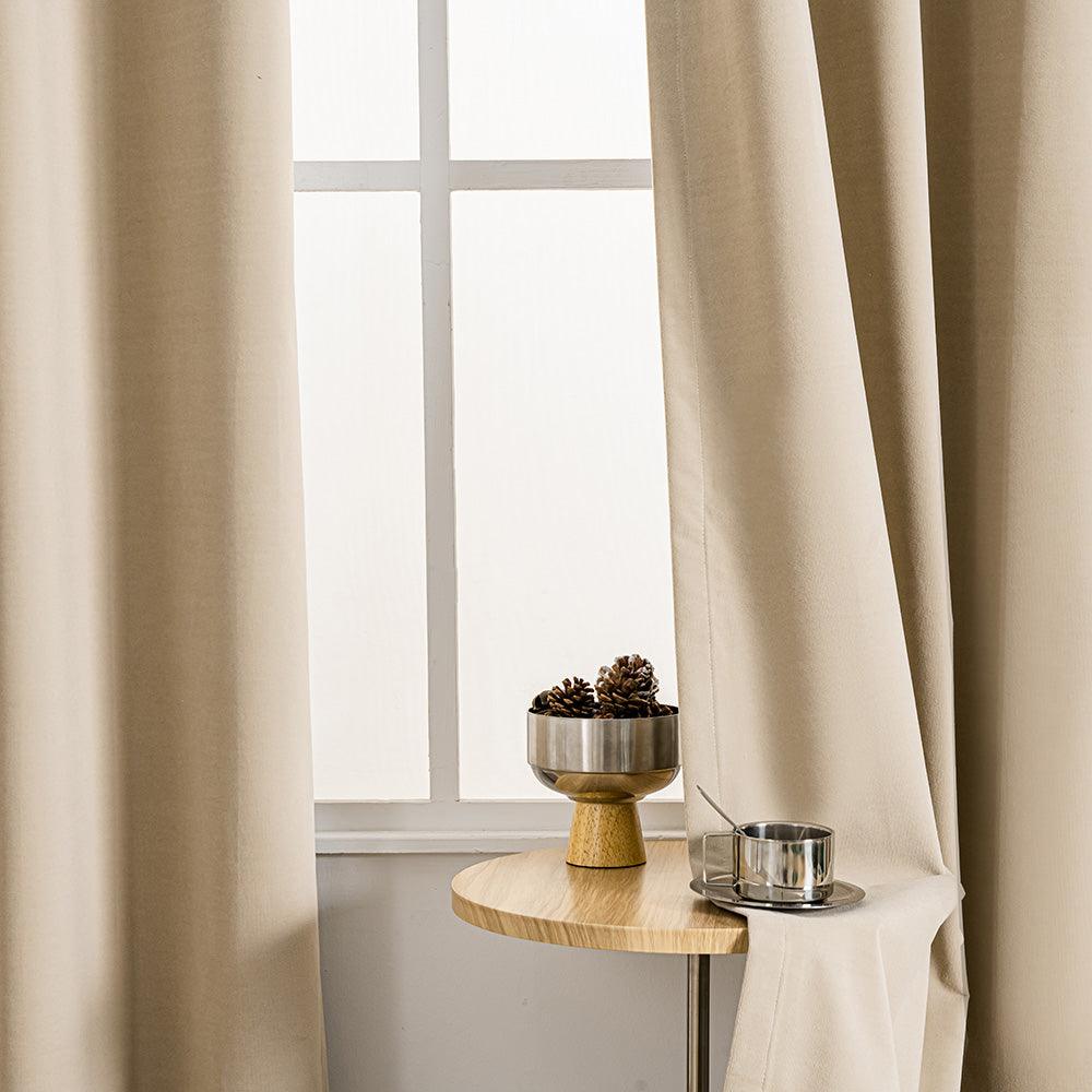 Nanov 100% Blackout Velvet Grommet Soft Top Custom Curtains Nanov