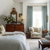 Tuscany Woven Faux Linen Pinch Pleat Custom Curtains Tuscany