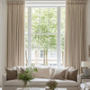 Boney Patterned Geometric Heavyweight Cashmere Feel Pleated Curtains Boney