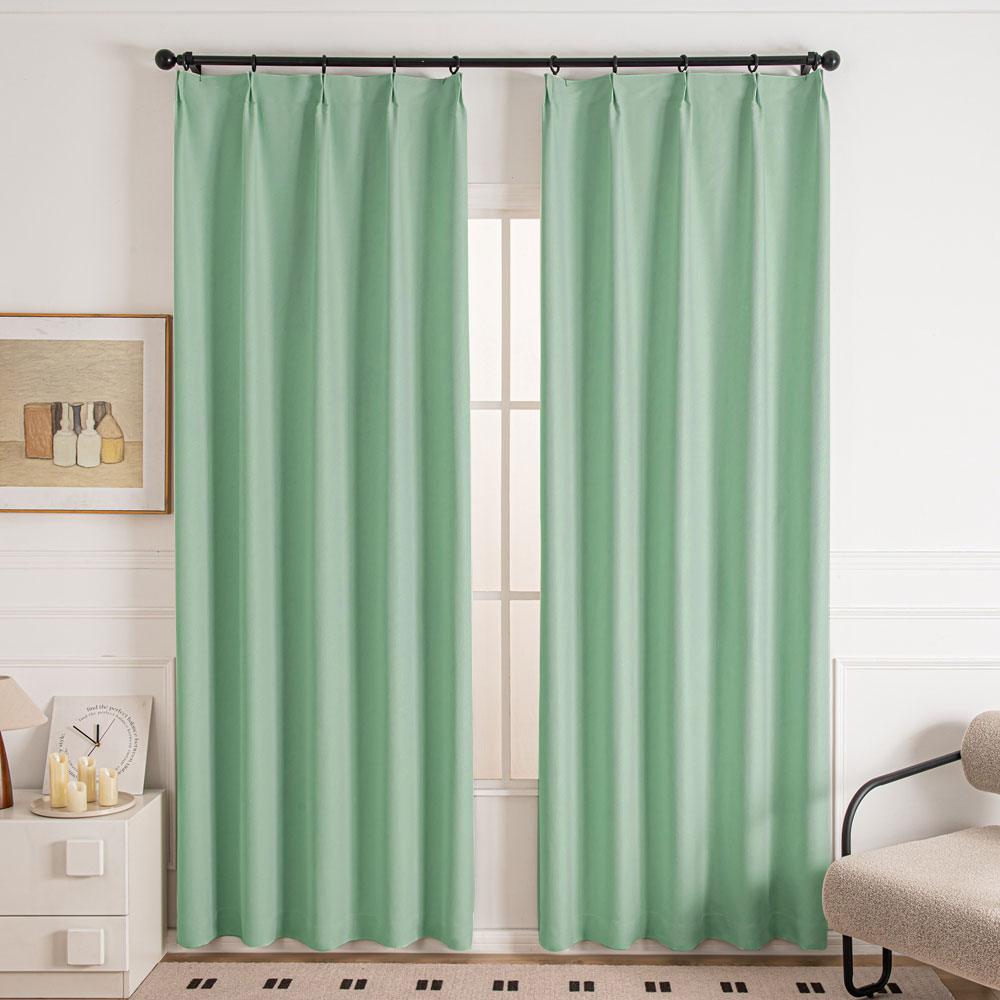 Green-17 Cocove Tree Texture Heavyweight Custom Curtains