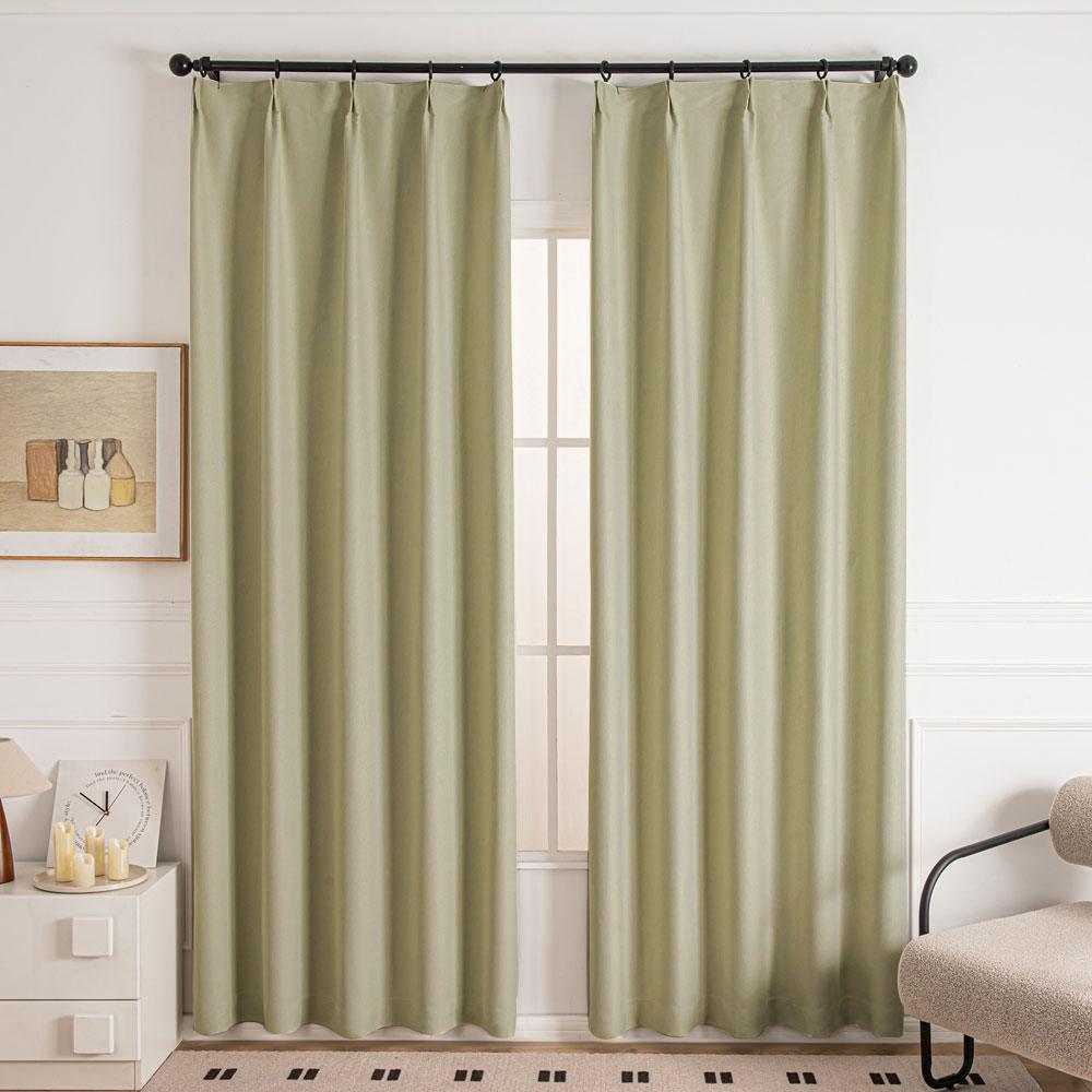 Khaki Brown-16 Cocove Tree Texture Heavyweight Custom Curtains