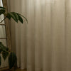 Herb-Lin Beige Linen Sheer Grommet Soft Top Custom Curtains Herb-Lin