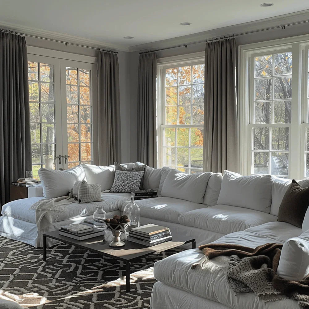 Velva Italian Cotton Velvet Room Darkening Pleat Custom Curtains Velva