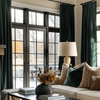 Doux Velvet Elegance Room Darkening Pleat Custom Curtains Doux