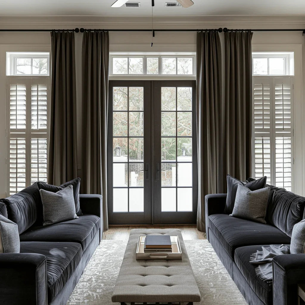 Draco Dragon Scale Velvet Room Darkening Pleat Custom Curtains Draco