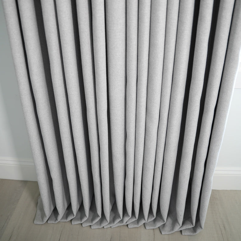 Tuscany Woven Faux Linen Pinch Pleat Custom Curtains Tuscany