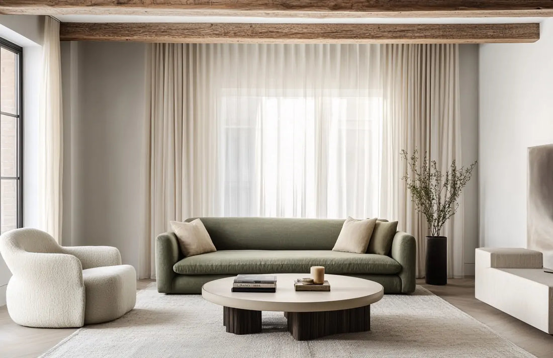 sheer curtain divider