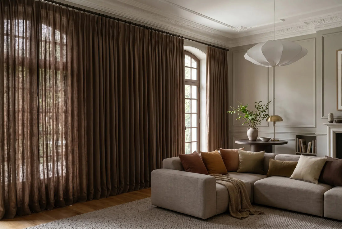 Linen curtains lorna