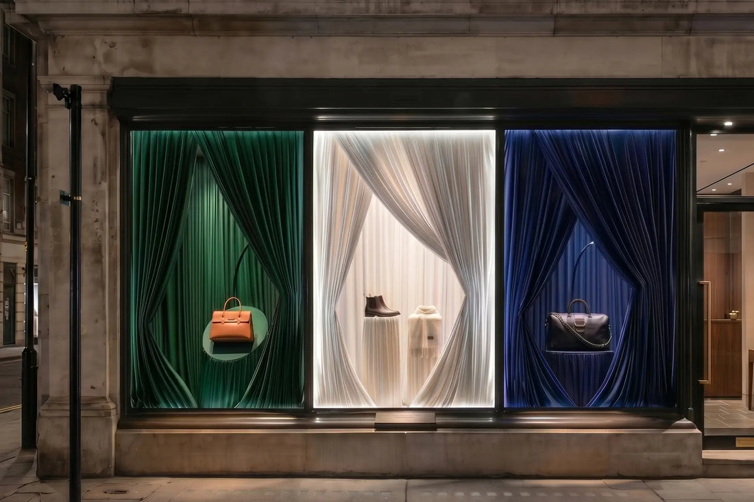 Velvet curtain wall Window display decoration