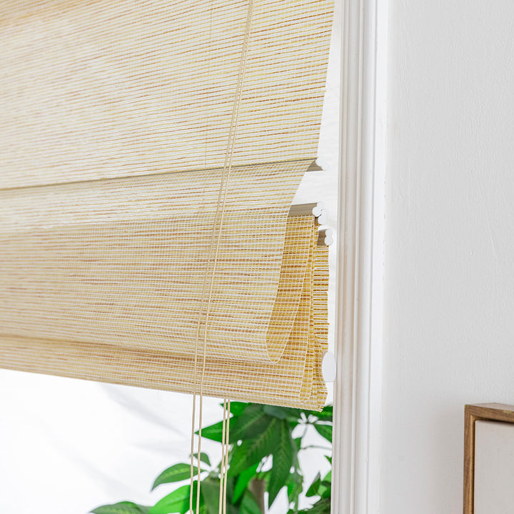 Majes Natural Paper Woven Shade - ixacurtains