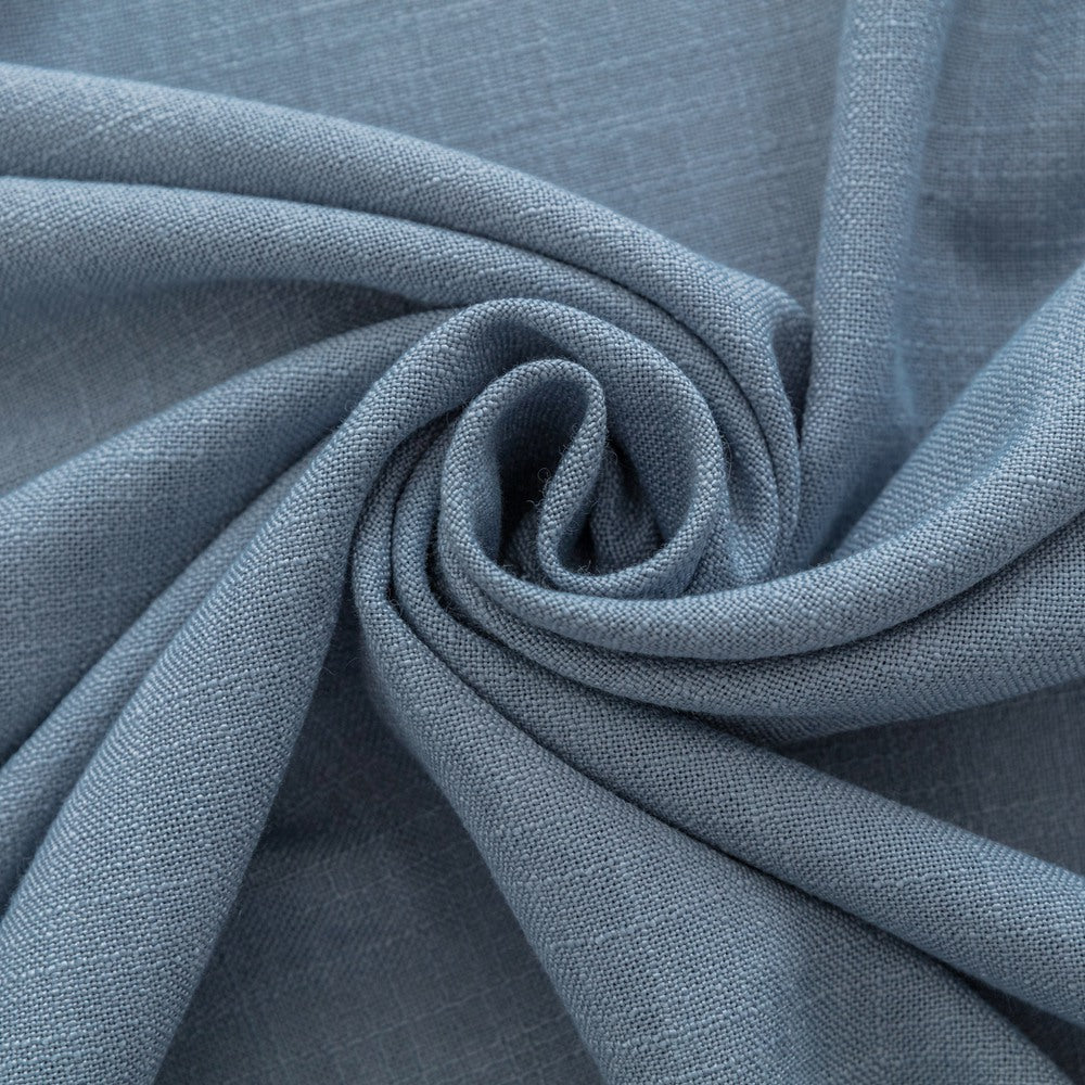 Bryn Slub Textured Faux Linen Custom Curtains