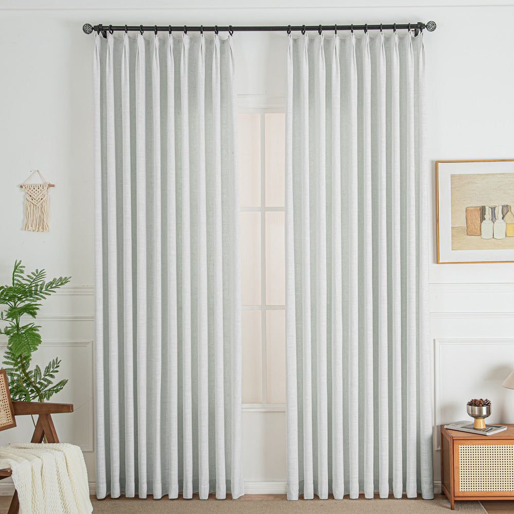 Lorna French Linen Custom Pleated Curtains Panel