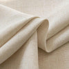 Mead Faux Linen Texture Custom Curtains For Living Room