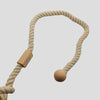 Magnetic Clasp Adjusts Curtain Tie-backs ixacurtains Beige white