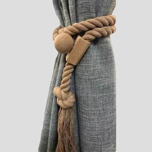 Magnetic Clasp Adjusts Curtain Tie-backs ixacurtains