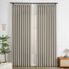 Khaki Gray-10 Thalia Textured Linen Custom Curtains