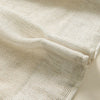 Seren Natural Small Plaid Linen Pleat Custom Curtains Seren