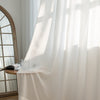White Pure White Voile Sheer Custom Curtains