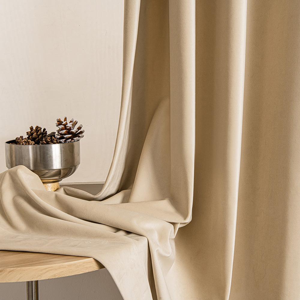 Doux Velvet Elegance Room Darkening Custom Curtains